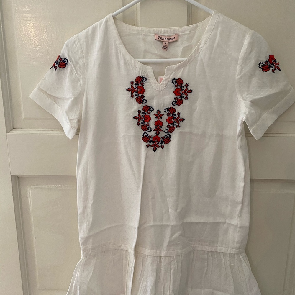 Juicy Couture Embroidered White Dress 14